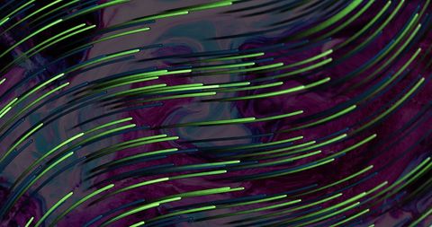 Vibrant Curved Green Light Streaks on Dark Abstract Background - Download Free Stock Images Pikwizard.com