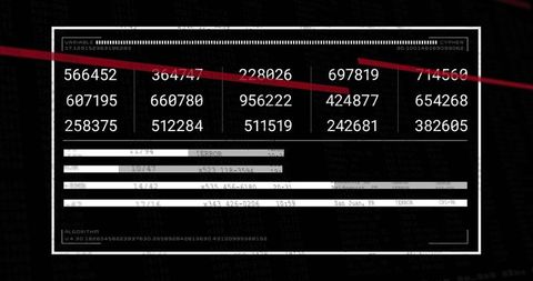 Digital Interface with Numeric Data Processing on Black Background - Download Free Stock Images Pikwizard.com