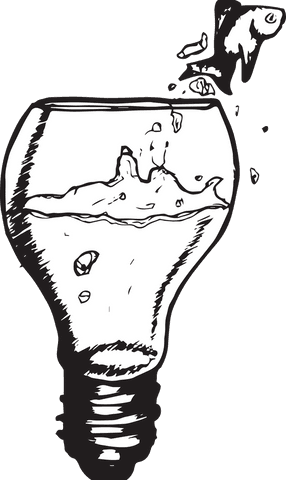 creative transparent lightbulb with swimming fish concept - Download Free Stock Videos Pikwizard.com