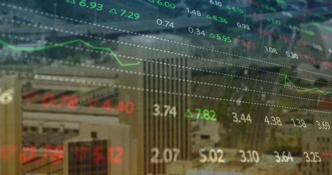 stock market charts over cityscape illustrate financial growth - Download Free Stock Images Pikwizard.com