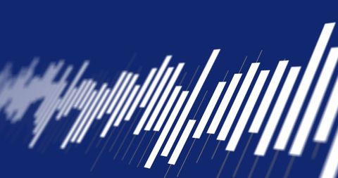 Abstract Digital Soundwave Graph on Blue Background - Download Free Stock Images Pikwizard.com