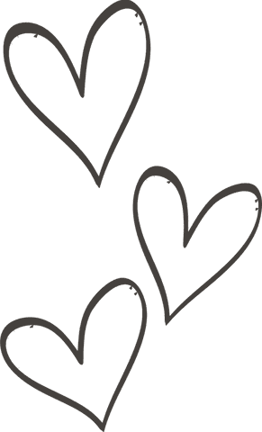 Three Hand-Drawn Hearts on Transparent Background - Download Free Stock Videos Pikwizard.com