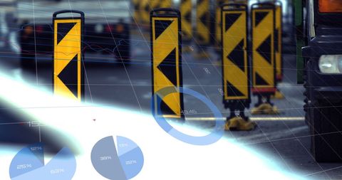 Abstract Data Visualization on Urban Traffic Flow - Download Free Stock Images Pikwizard.com