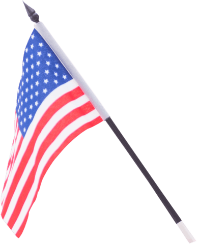 close-up of transparent american flag waving on black stick - Download Free Stock Videos Pikwizard.com