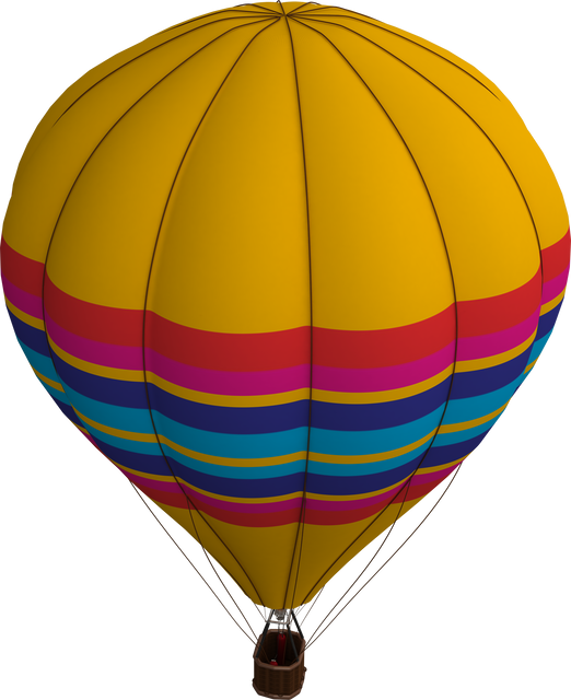 Transparent Multicolored Hot Air Balloon with Stripes Isolated on White Background - Download Free Stock Videos Pikwizard.com