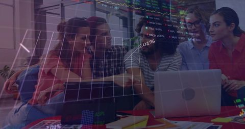 financial analysis with a diverse team in office setting - Download Free Stock Images Pikwizard.com