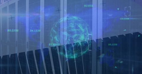 Digital Globalization Concept with Data Servers and Graphs - Download Free Stock Images Pikwizard.com
