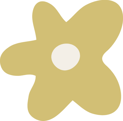 Modern Botanical Abstract Flower with Transparent Background