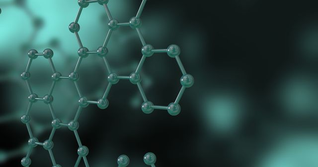 3D Molecules on Dark Background Representing Digital Connections and Data - Download Free Stock Images Pikwizard.com