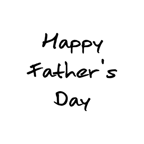 Happy father's day text on transparent background celebratory design