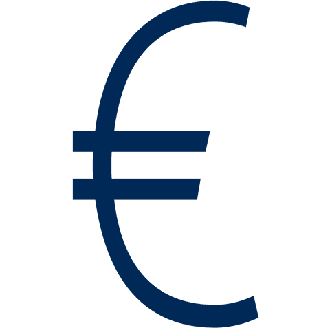 Euro Currency Symbol on Transparent Background in Digital Style - Download Free Stock Videos Pikwizard.com