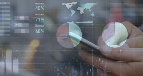 Dynamic Financial Data overlaying smartphone interaction