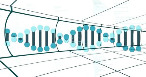 dna double helix with binary code for genetic data analysis - Download Free Stock Images Pikwizard.com