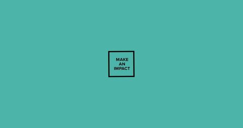 Motivational Typography with 'Make an Impact' on Teal Background - Download Free Stock Images Pikwizard.com