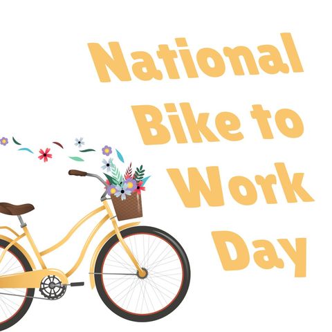 national bike to work day celebration illustration - Download Free Stock Templates Pikwizard.com