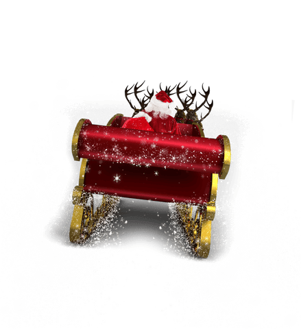 santa claus riding sled transparent holiday illustration - Download Free Stock Videos Pikwizard.com