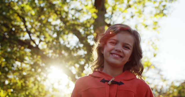 Happy Smiling Child Outdoors in Sunlight - Download Free Stock Images Pikwizard.com