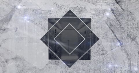 Geometric Shapes on Futuristic Abstract Digital Background