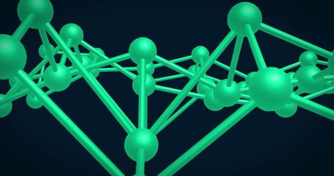 Glowing network connections digital interface concept