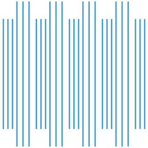 Translucent blue lines arranged in a rhythmic pattern on transparent background make this image versatile for design projects. Ideal for use in digital design templates, website backgrounds, advertising, graphic t-shirts or to incorporate modern minimalism into creative projects.