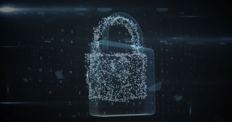 Concept of digital cybersecurity and data protection