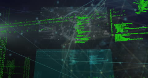 Digital Data Connections and Programming Concept