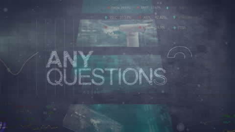 Data Processing Animation Over Questions Text