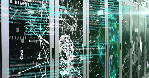 Abstract Digital Connections with Data Processing Visualization - Download Free Stock Images Pikwizard.com