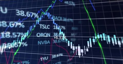 Dynamic Financial Graphs and Data Fluctuations - Download Free Stock Images Pikwizard.com