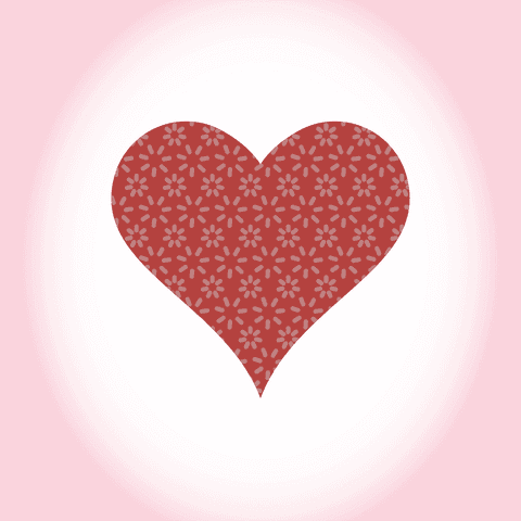 Floral Patterned Red Heart on Transparent Background Vector - Download Free Stock Videos Pikwizard.com