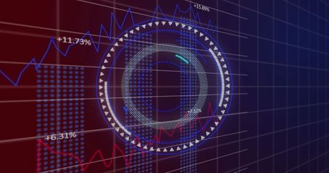 Digital Interface with Financial Data Overlays - Download Free Stock Images Pikwizard.com