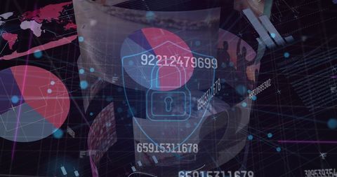 digital data security interface with encryption elements - Download Free Stock Images Pikwizard.com
