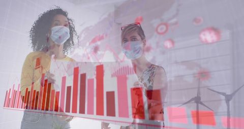 Team Analyzing Data with Safety Measures in Modern Office