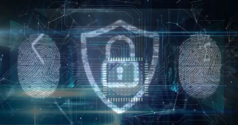 Digital Security and Biometric Fingerprints in Technology - Download Free Stock Images Pikwizard.com