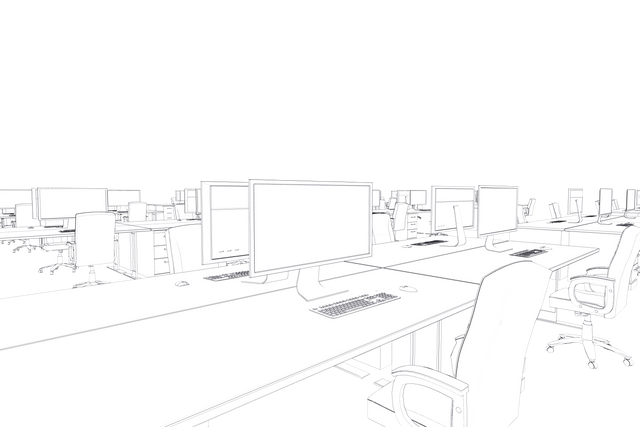 Transparent Design of Modern Open Space Office in Black and White - Download Free Stock Videos Pikwizard.com