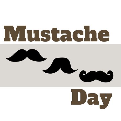 celebrating mustache day with varied moustache designs - Download Free Stock Templates Pikwizard.com