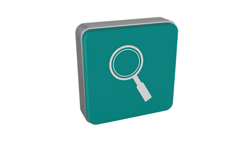 Transparent Cube with Magnifier Icon on Green Cube - Download Free Stock Videos Pikwizard.com