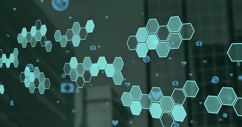 Innovative Medical Interfaces with Digital Networks and Icons - Download Free Stock Images Pikwizard.com