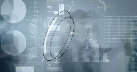 Futuristic Data Analytics Dashboard with 3D Visualization