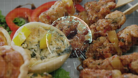 Concept Blending Global Data Technology with Culinary Presentation