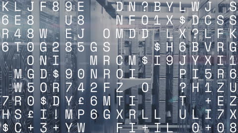 Digital Network Data Processing Server Room