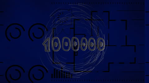 Animated Blueprint with Swirling Motion for Business Concept