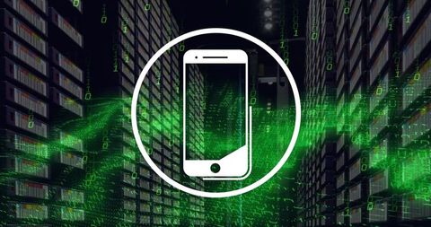 digital networking smartphone and data streams - Download Free Stock Images Pikwizard.com