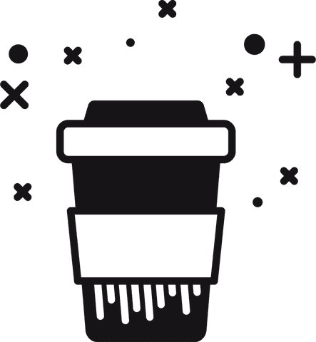 Transparent Vector Illustration of Coffee Cup for Lifestyle Designs