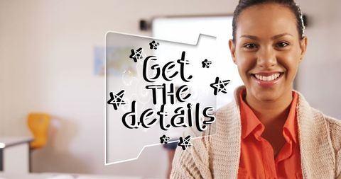 Diverse Schoolchildren with Teacher Promoting Education