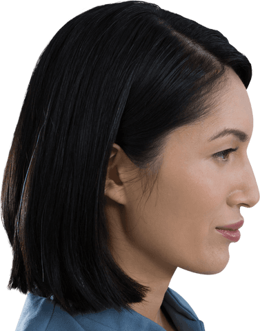 transparent profile of pensive female executive - Download Free Stock Videos Pikwizard.com