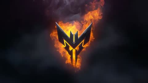 Emblem Ignites in Fiery Burst with Smoke Effects