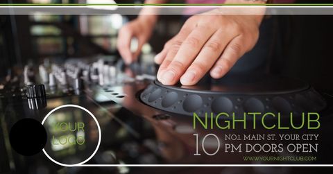 energetic dj mixing at nightclub event landing page - Download Free Stock Templates Pikwizard.com
