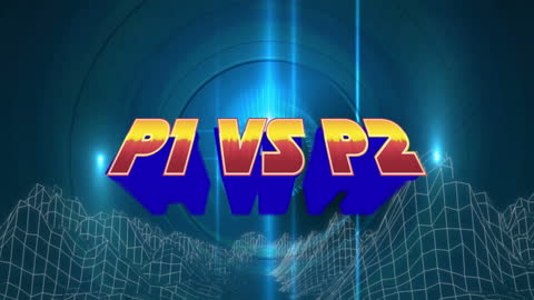 Dynamic P1 vs P2 Metaverse Showdown Graphic