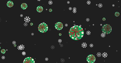 Festive Christmas Pattern with Snowflakes and Gift Boxes